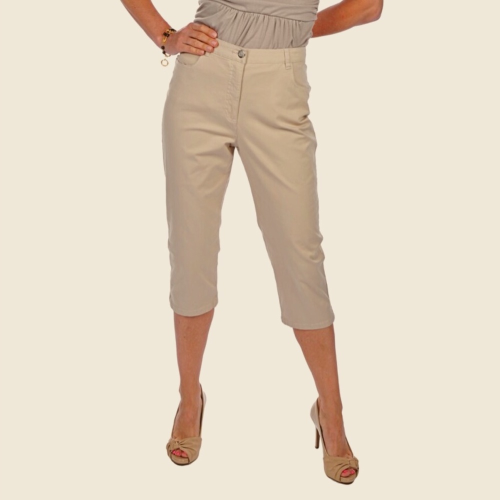 DKR Apparel Cotton Capri with Side Slit-Cinder